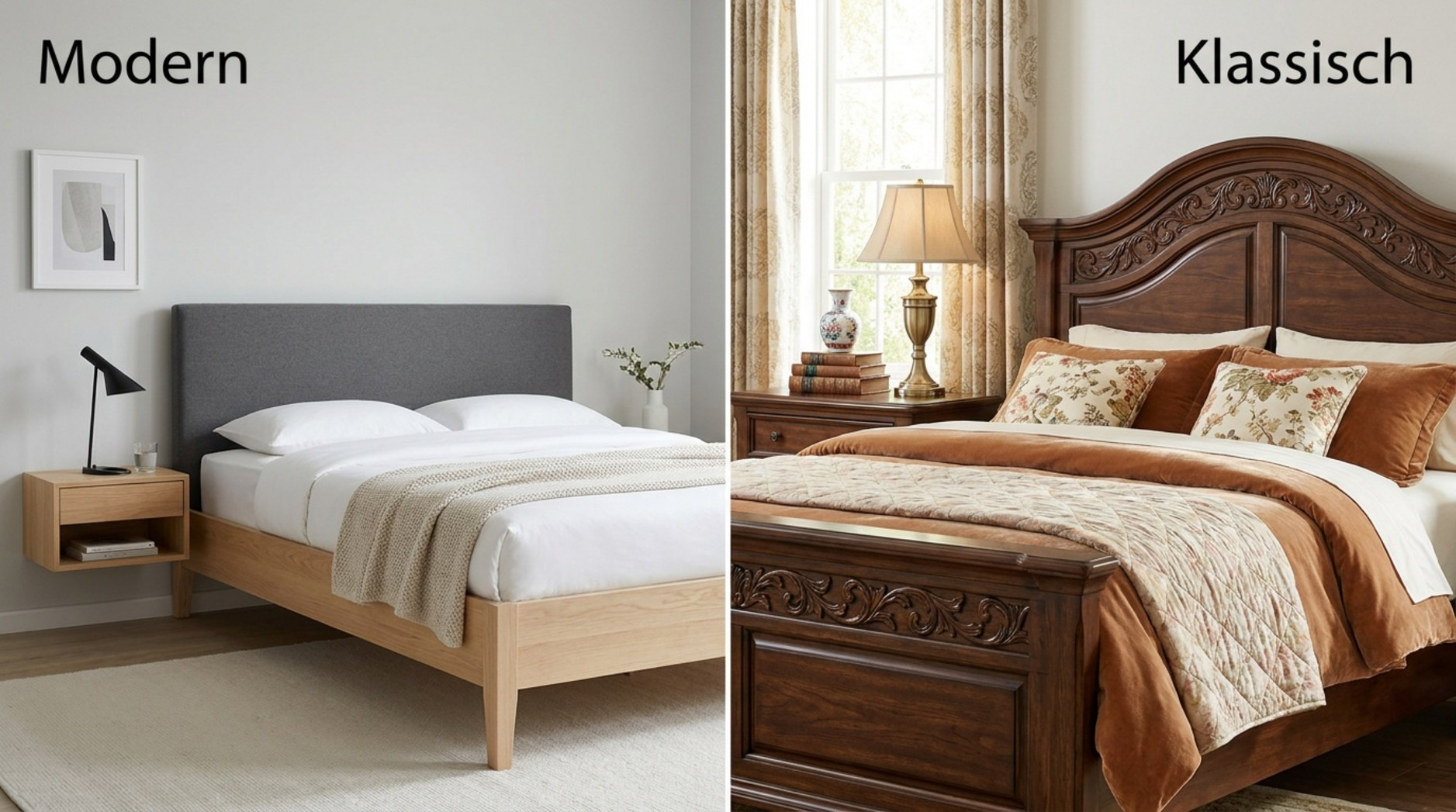 Doppelbett modern oder klassisch?