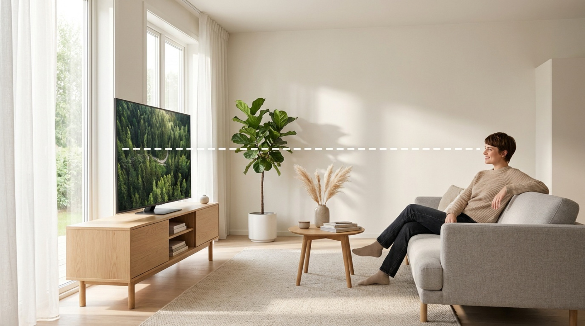 Wie hoch sollte ein TV-Schrank sein?