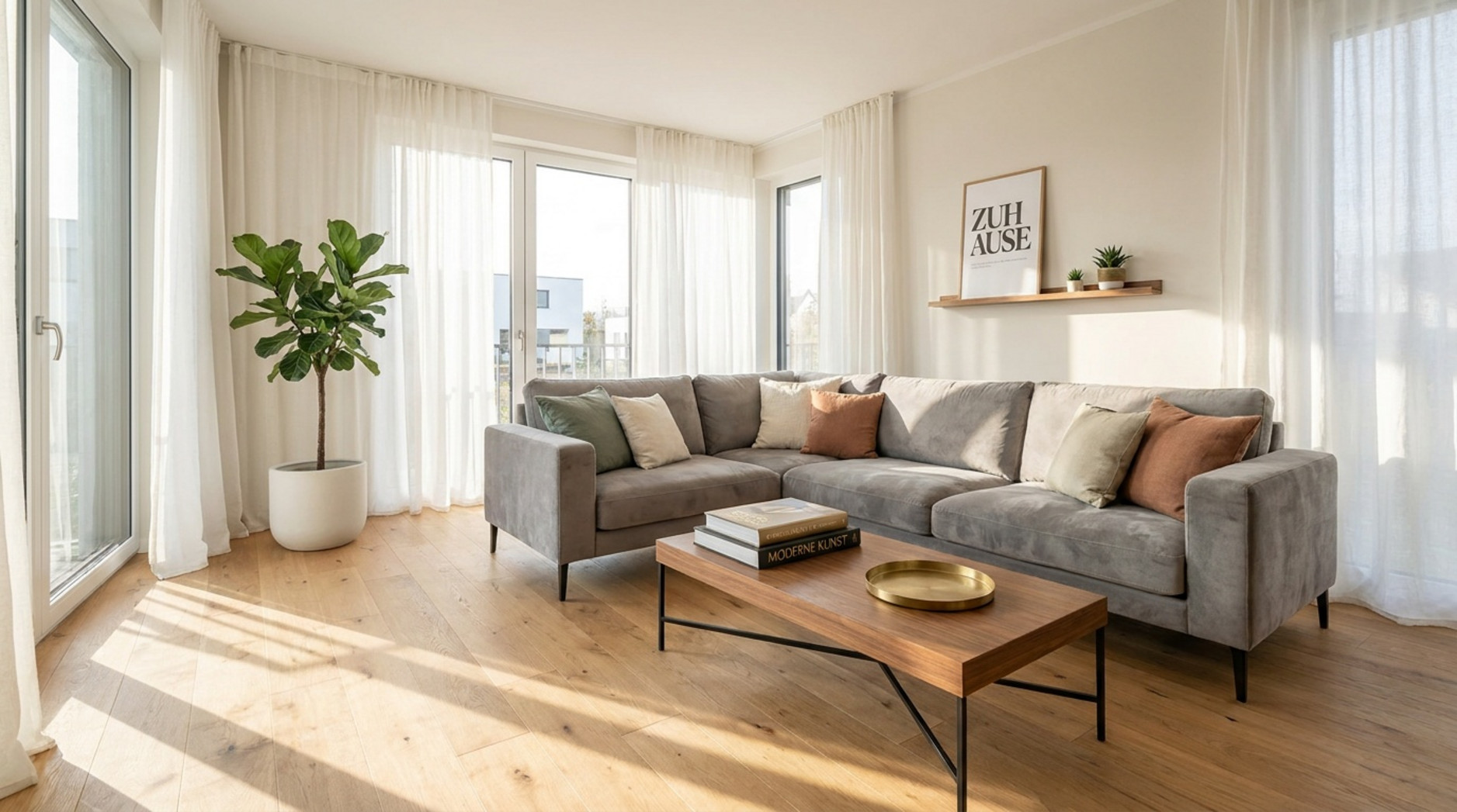 Wohnzimmer mit Ecksofa optimal planen