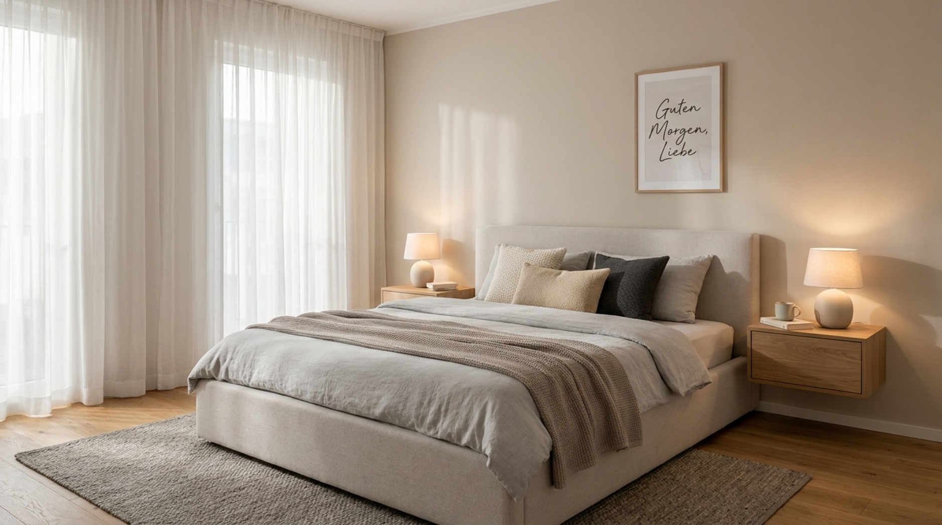Schlafzimmer für Paare: Praktisch einrichten