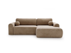 Dunkelbeige \ Samt \ Rechts