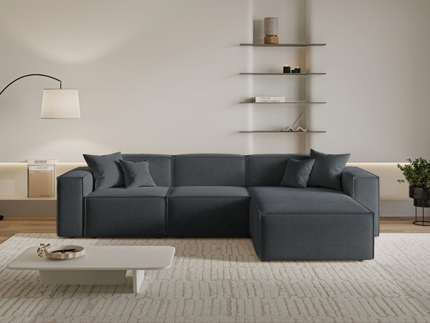 Ecksofa L-Form Rechts Arizona Dunkelgrau