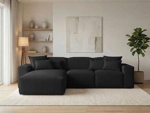 Ecksofa L-Form Links Moderne Ecksofa Leni Schwarz
