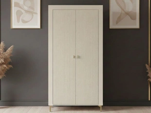 Kleiderschrank mit Drehtüren und Kleiderstange Messina Kaschmir