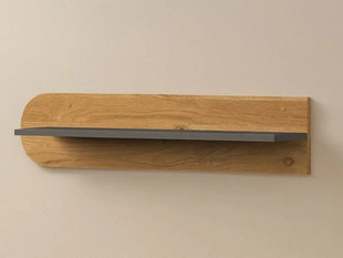 Wandregal 70 cm für ein Jugendzimmer Casa Nash Eiche, Grau