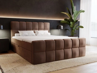 Boxspringbett mit Bettkasten 200x200 Alicante Braun