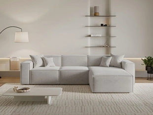 Ecksofa L-Form Rechts Arizona Grau