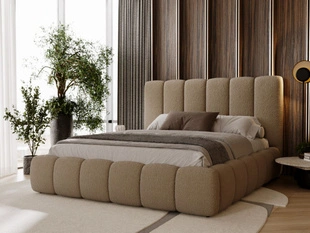Polsterbett mit Bettkasten und Lattenrost 120x200 Imperial Braun
