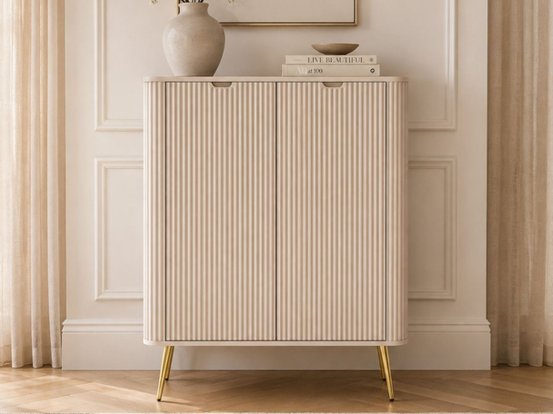 Türkommode Viva Beige auf Golden Beinen