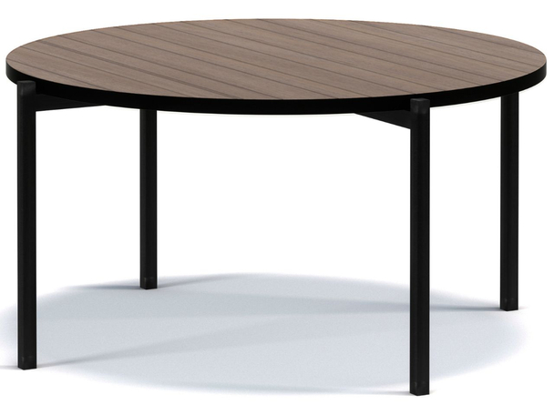 Runder Couchtisch Sevilla 84 cm Dunkelbraun