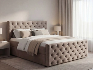 Boxspringbett mit Bettkasten 160x200 Montego Braun