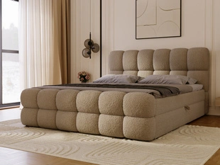 Boxspringbett mit Bettkasten 180x200 Modo Braun