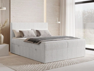 Boxspringbett mit Bettkasten 200X200 Brisa Grau