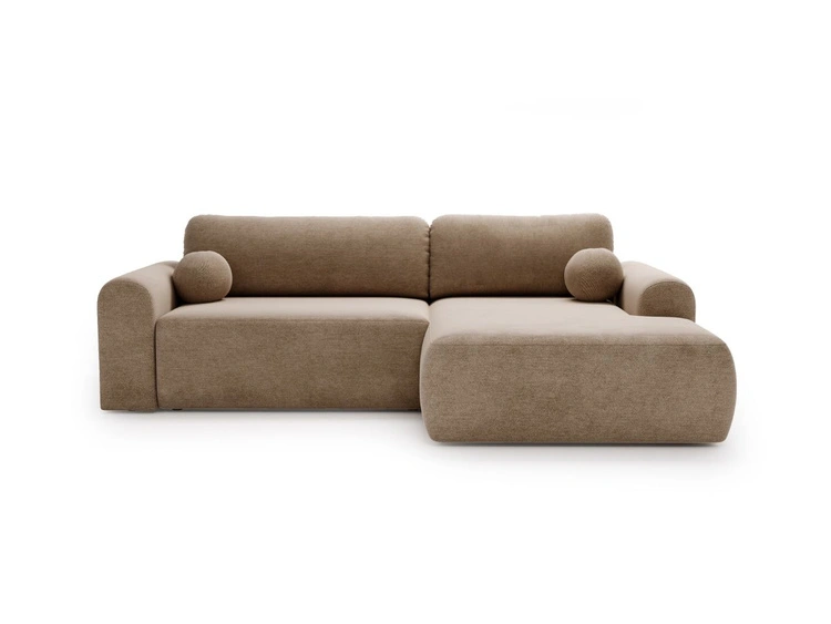 Dunkelbeige \ Samt \ Rechts