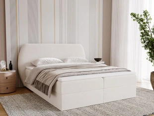Boxspringbett mit Bettkasten 180x200 Bogota Creme
