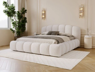 Polsterbett mit Stauraum und Lattenrost 160x200 Cloud Soft Beige
