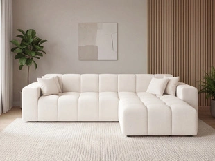 Ecksofa L-Form Rechts Moderne Ecksofa Loopo Creme