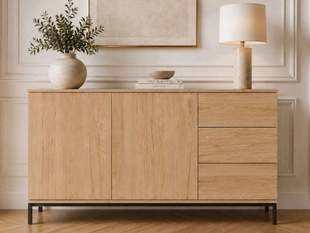 Kommode mit Türen und Schubladen Soroko Hickory