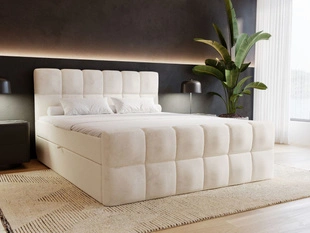 Boxspringbett mit Bettkasten 160x200 Alicante Beige