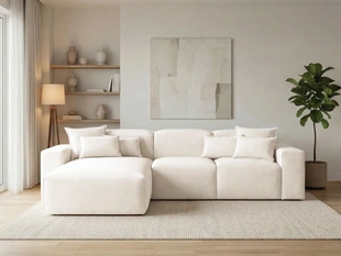 Ecksofa L-Form Links Moderne Ecksofa Leni Creme