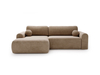 Dunkelbeige \ Samt \ Links