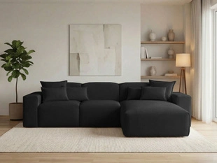 Ecksofa L-Form Rechts Moderne Ecksofa Leni Schwarz