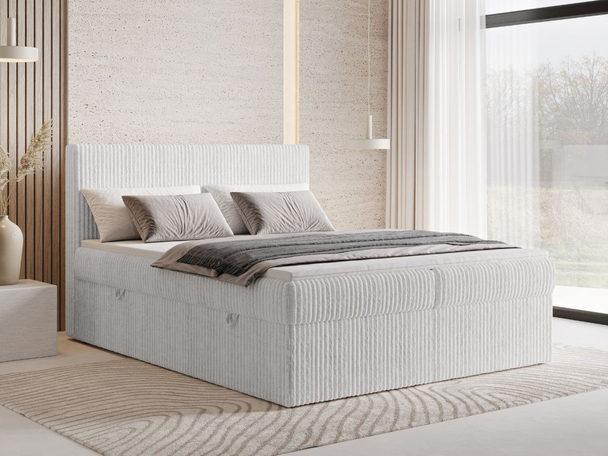 Boxspringbett mit Bettkasten 180X200 Brisa Grau