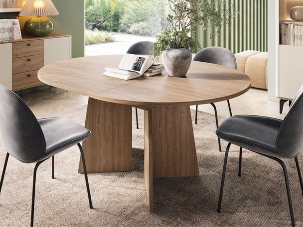 Ausziehbarer Tisch Arelis in Royal-Nussbaum