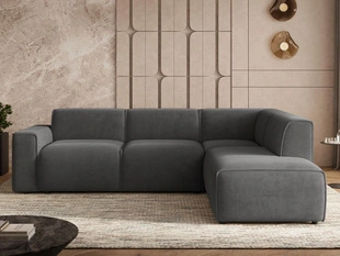 Ecksofa L-Form Rechts Eluno Grau