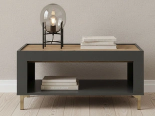 Couchtisch mit Stauraum Messina Schwarz