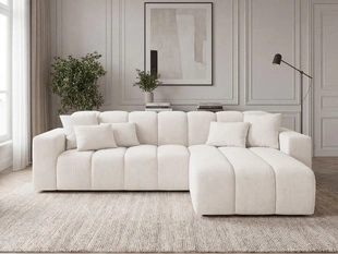Ecksofa L-Form Rechts Nork Creme