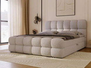 Boxspringbett mit Bettkasten 180x200 Modo Grau