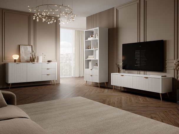 Wohnzimmer-Set Latina Weiß