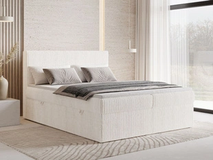 Boxspringbett mit Bettkasten 200X200 Brisa Creme