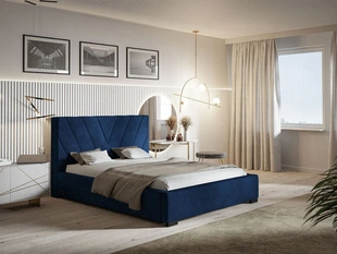 Polsterbett mit Bettkasten und Lattenrost 160x200 Tivoli Dunkelblau