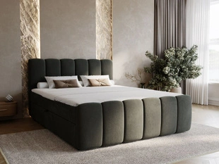 Boxspringbett mit Bettkasten 160x200 Cloud Dunkelgrau