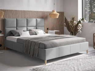 Polsterbett mit Lattenrost 180x200 Luxe Grau