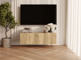 TV-Lowboard mit Türen 100 cm Kioto Artisan Eiche