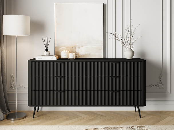 Kommode mit 6 Schubladen Latina Beige