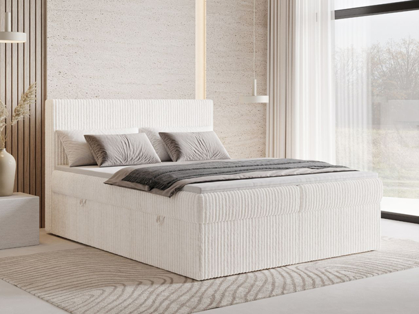 Boxspringbett mit Bettkasten 180X200 Brisa Creme