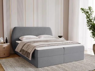 Boxspringbett mit Bettkasten 140x200 Bogota Dunkelgrau