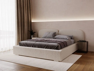 Polsterbett mit Bettkasten und Lattenrost 120x200 Palermo Beige