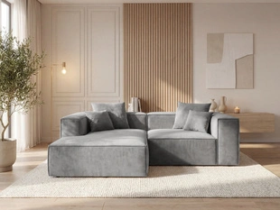 Ecksofa L Links Vellaro Grau