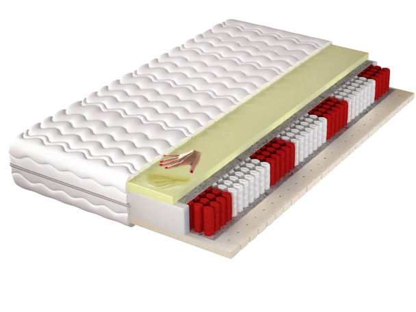 Taschenfederkernmatratze Multipocket mit Viscoschaum und Latex Vilo 120x200