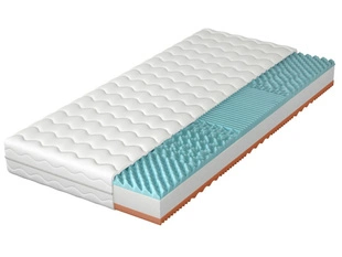 Schaumstoffmatratze mit 7 Härtezonen und profiliertem Schaumstoff Rovii 120x200