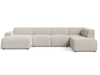 Hellbeige \ Velours \ Rechts